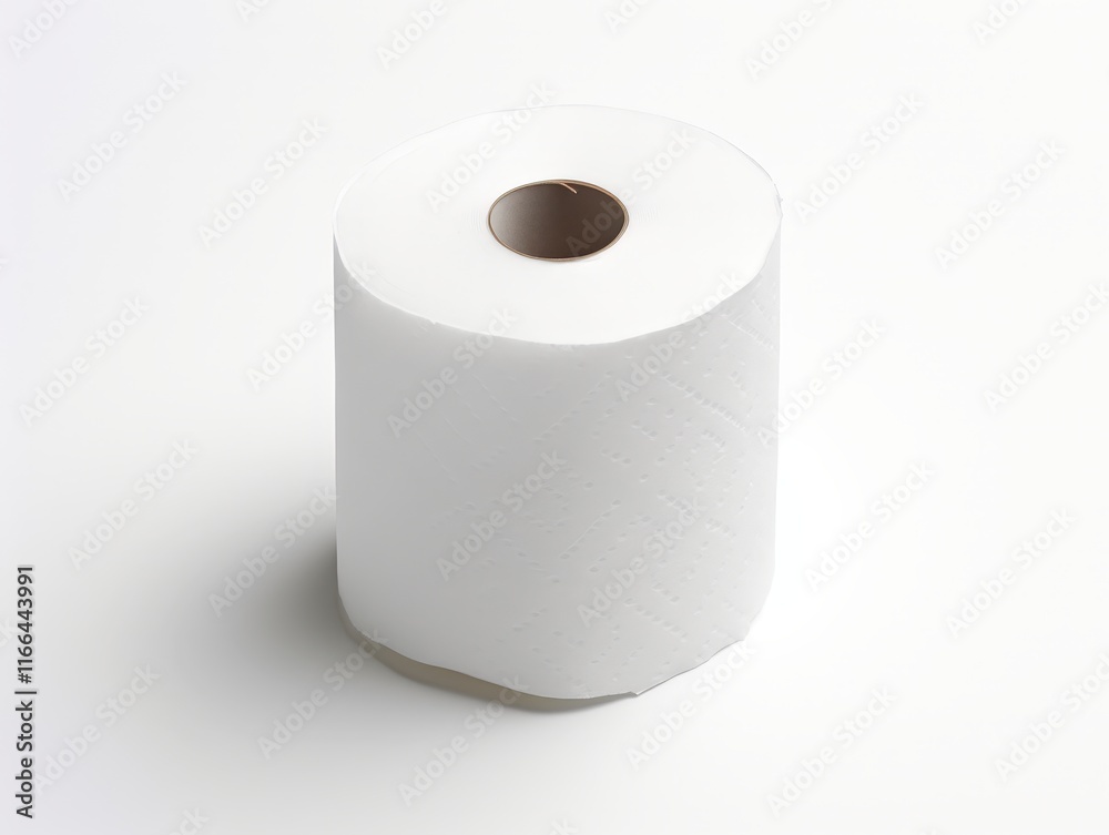 Isolated White Toilet Paper Roll on Clean Background for Bathroom Supplies and Home Essentials Photography Isolated White Toilet Paper Roll on Clean Background for Bathroom Supplies and Home Essentials Photography