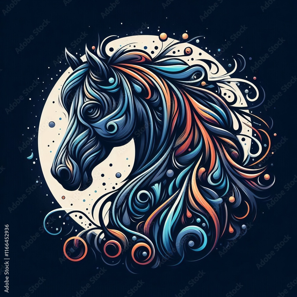 Horse Horse head horse silhouette abstract horse Horse Horse head horse silhouette abstract horse