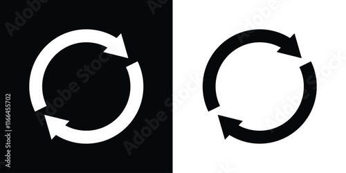 refresh arrow icon.  reload sign. simple sync icon. refresh reload repeat icon for app, ui and website. process icon. vector illustration on transparent background