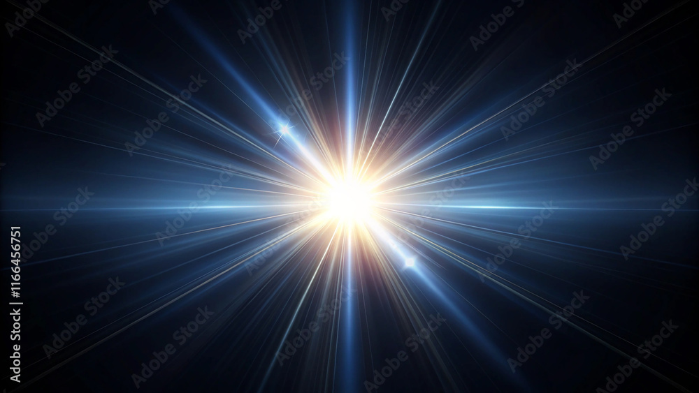 Bright Light Emitting Rays in a Dark Space Creates a Captivating Visual Effect Bright Light Emitting Rays in a Dark Space Creates a Captivating Visual Effect