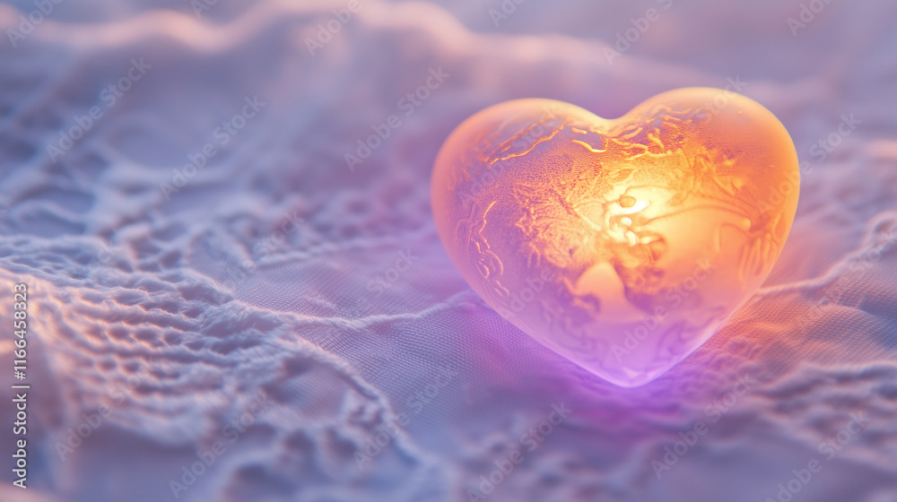 Fototapeta premium Cute Heart Background Wallpaper