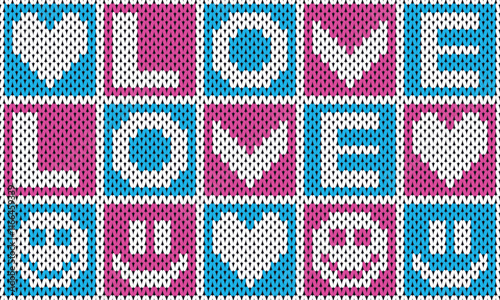 Seamless printable knitting patterns, wallpapers, ultra-high resolution raster illustrations, print-on-demand patterns.