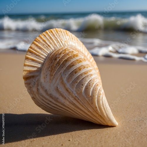 Coastal Wonders: An Up-Close Look at a Beautiful Fanshell photo