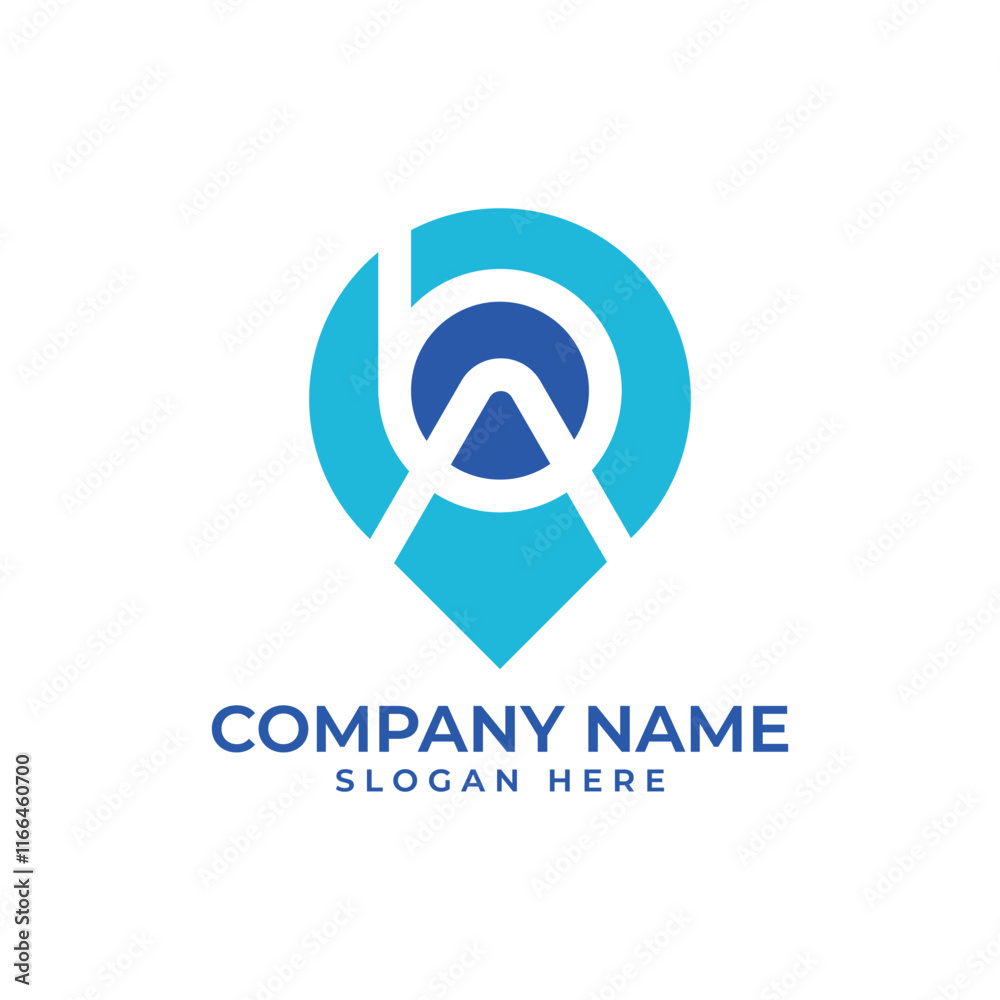 logo featuring the letters logo featuring the letters
