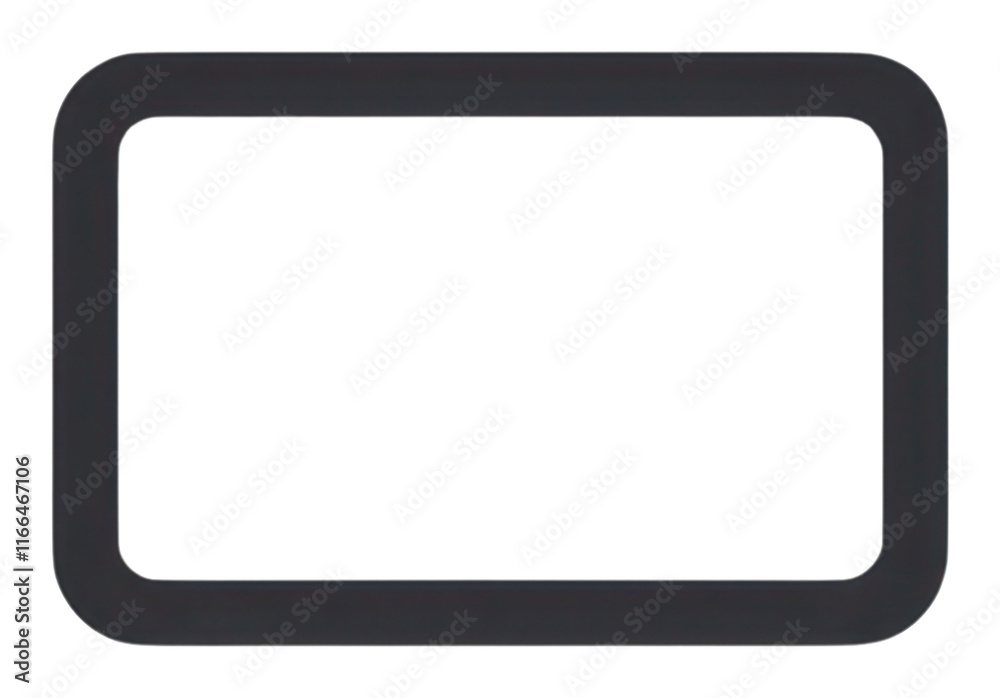 PNG Minimalist rectangular black frame PNG Minimalist rectangular black frame