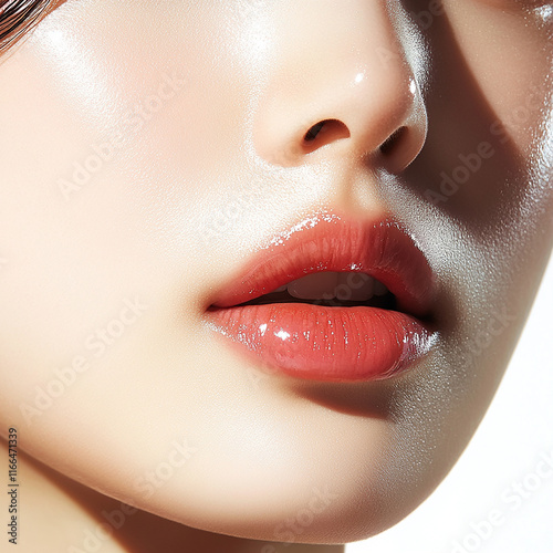 close up portrait of a woman	
