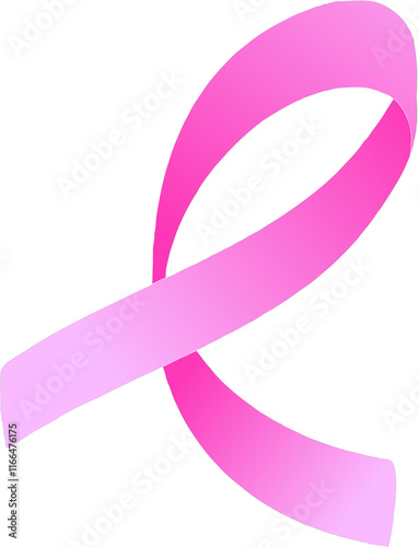 World Breast Cancer Day pink and golden ribbon.