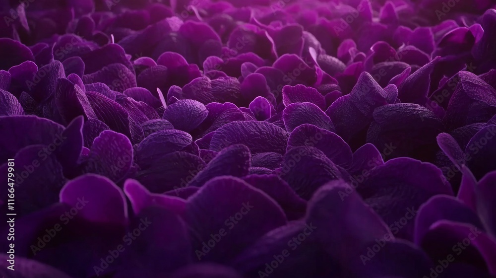 Obraz premium Deep Purple Orchid Petals Close up Floral Texture Background