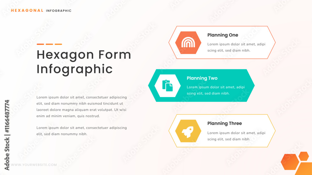 Hexagonal Infographic for Business and Startup Hexagonal Infographic for Business and Startup