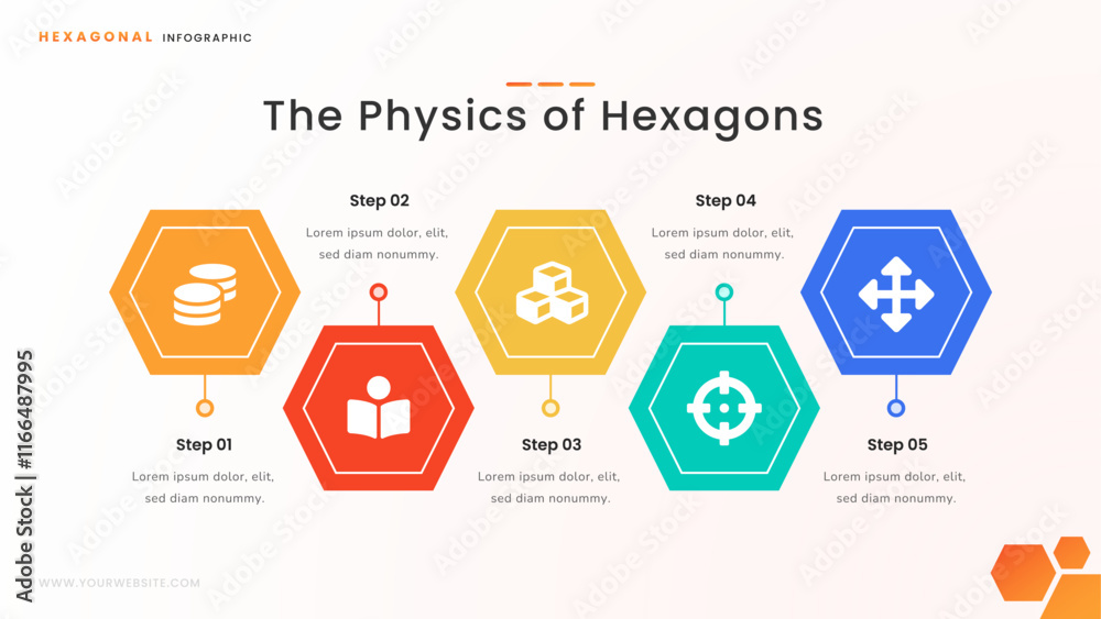 Hexagonal Infographic for Business and Startup Hexagonal Infographic for Business and Startup