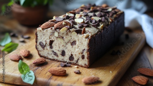 Delicious Almond Chocolate Loaf Cake photo