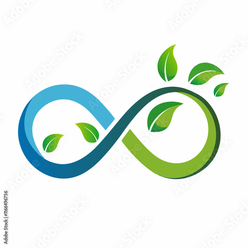 Infinity Loop Sustainability Vector Illustration