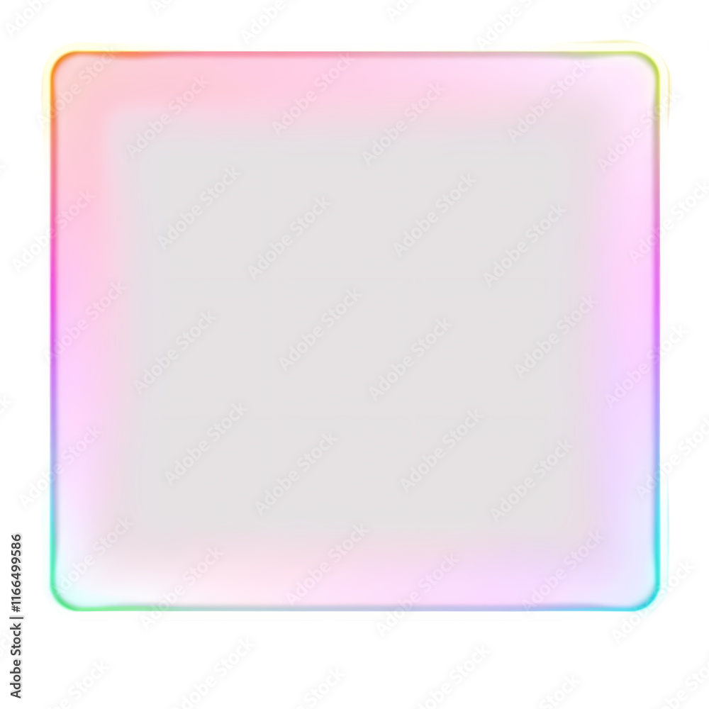 Vibrant Neon Square Gradient on transparent background Vibrant Neon Square Gradient on transparent background