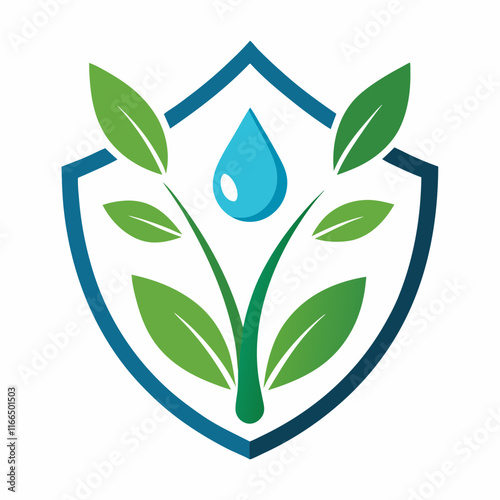 Eco Shield: Nature Protection Vector Illustration photo