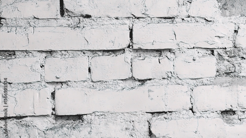 Fototapeta premium Vintage White Brick Wall Texture for Background Design