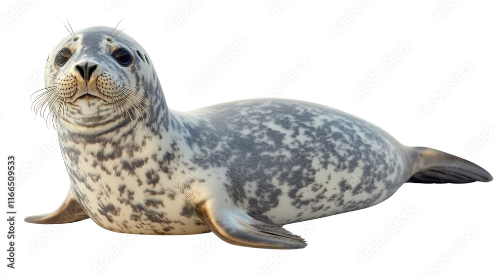 Naklejka premium state sea lion isolated on white background