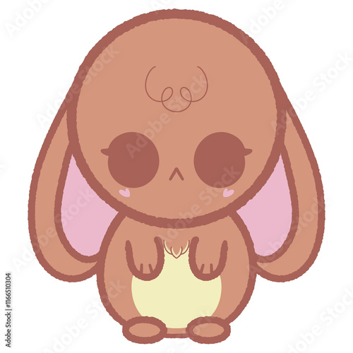 Brown lovely bunny