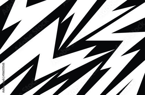 Abstract background with spikes and zigzag line pattern