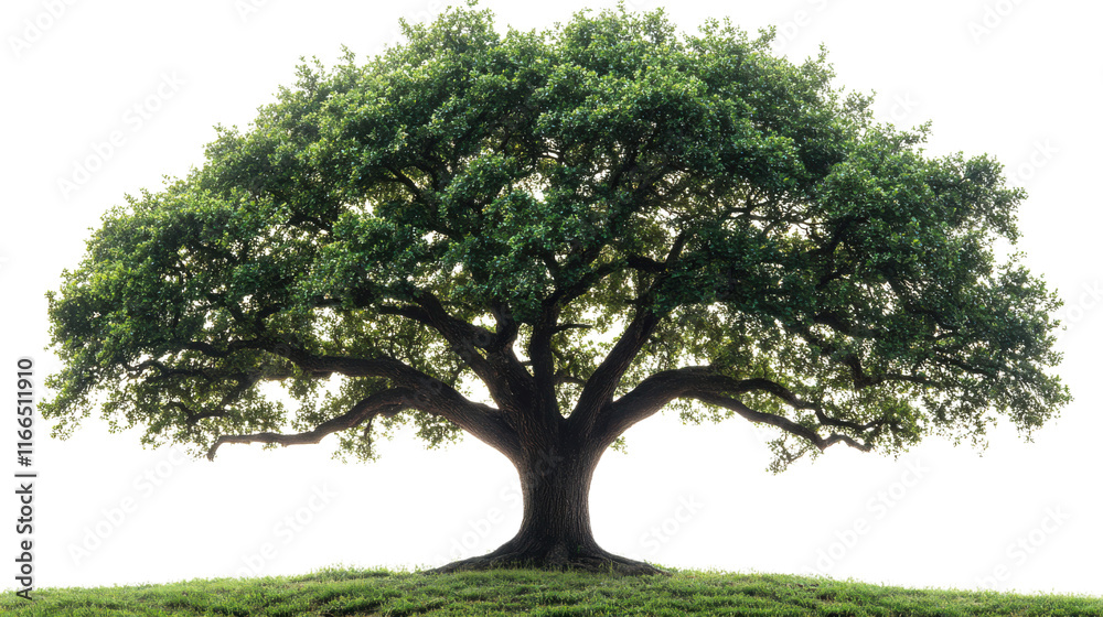 Fototapeta premium Green tree isolated on white background