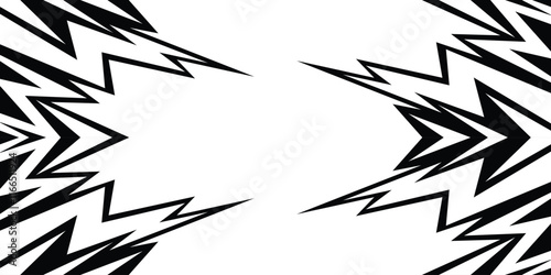 Abstract background lightning and arrow line pattern with copy space area