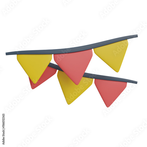 Decorative Flags On The Wall
