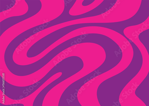 Minimalist background with cute wavy lines pattern