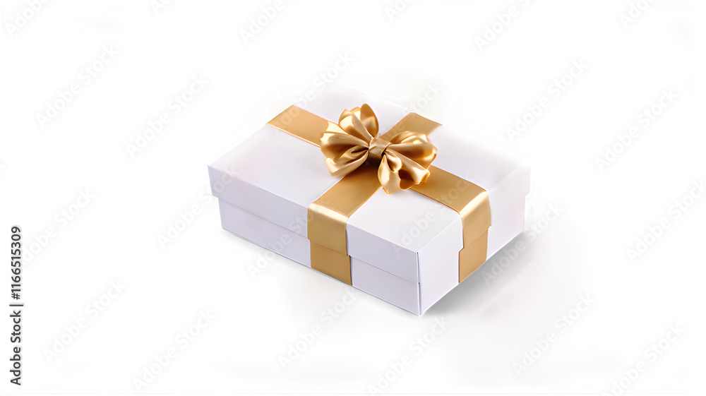 Obraz premium gift box isolated on white