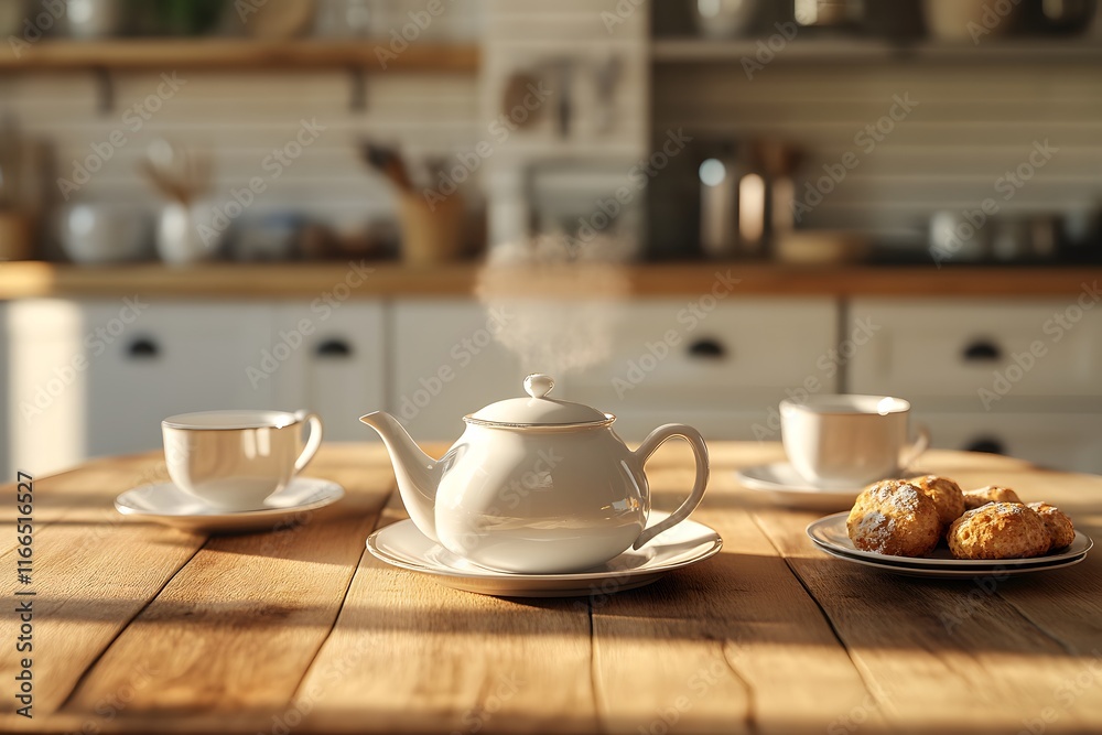 Fototapeta premium Minimalist photo of simple objects arranged symmetrically on a clean background, emphasizing modern and aesthetic appeal
