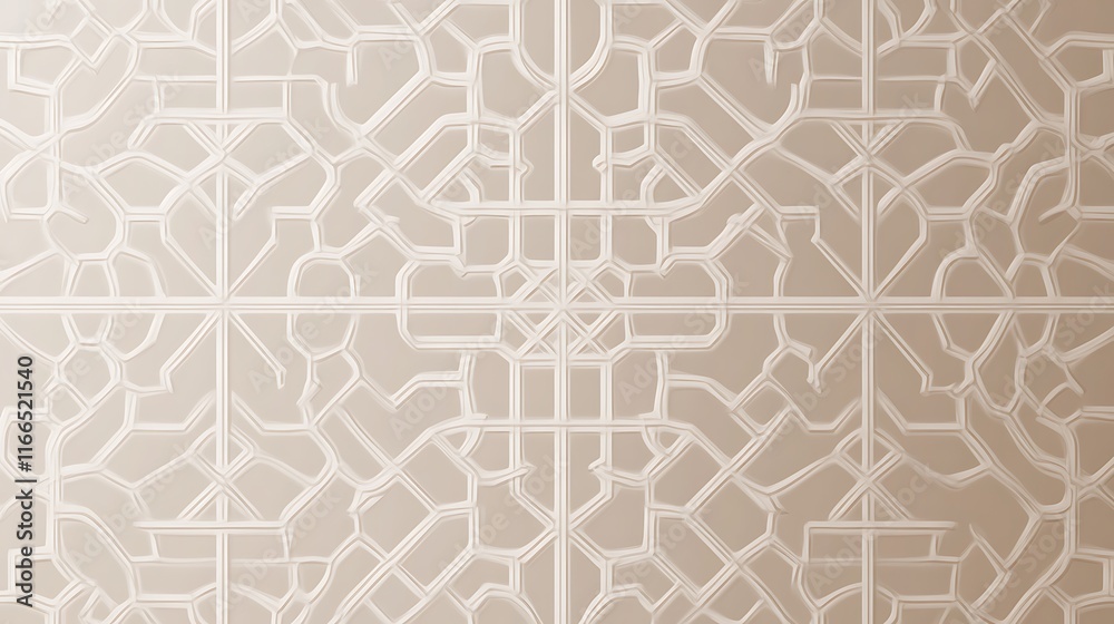 Abstract Beige Pattern with Intricate Linear Design Abstract Beige Pattern with Intricate Linear Design