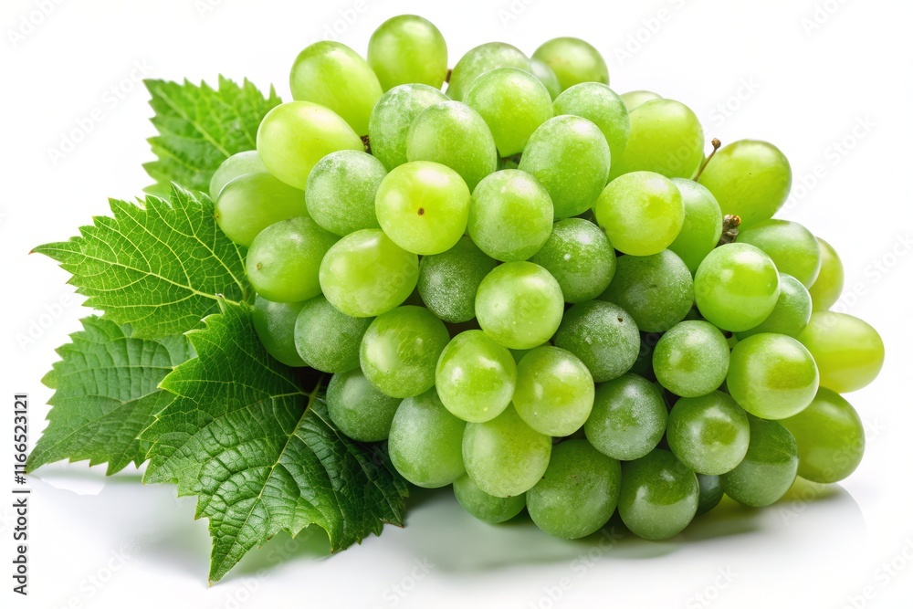 Lush Green Grapes Bunch, Fresh Wine Grapes for Winemaking, Table Grapes, Harvest Season Lush Green Grapes Bunch, Fresh Wine Grapes for Winemaking, Table Grapes, Harvest Season