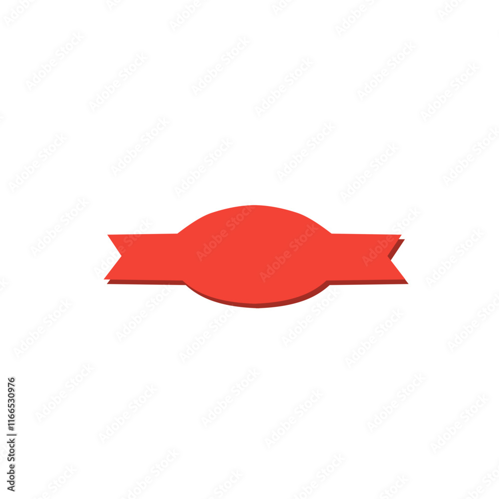 ribbon banner red