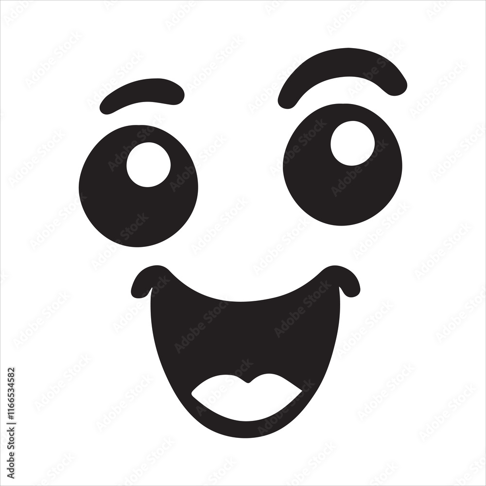 Fototapeta premium Halloween Ghost Face Vector illustration - Ghost Face ClipArt Design