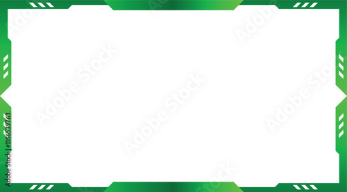 Twitch Overlay green and white frame