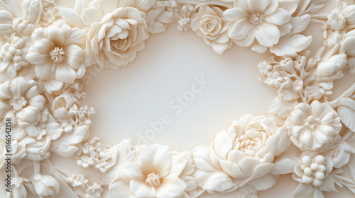 Cute Flower Frame Background Wallpaper