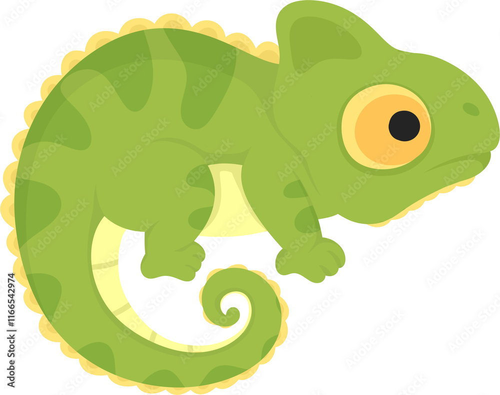 Obraz premium illustration chameleon