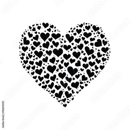 heart with a heart valentine Day vector ,floral, flower, vector, pattern, heart, design, ornament, leaf, decoration, illustration, swirl, element, art, vintage, scroll, love, plant, black, tattoo, orn