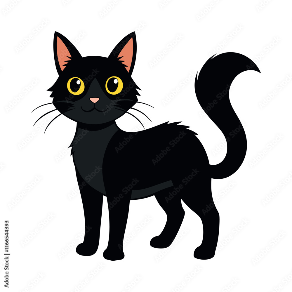 Set of black cats. Collection of silhouette of funny cats in different poses. Set of black cats. Collection of silhouette of funny cats in different poses.