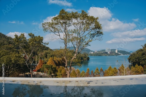 台湾日月潭, sun moon lake view in Taiwan, Taiwan travel