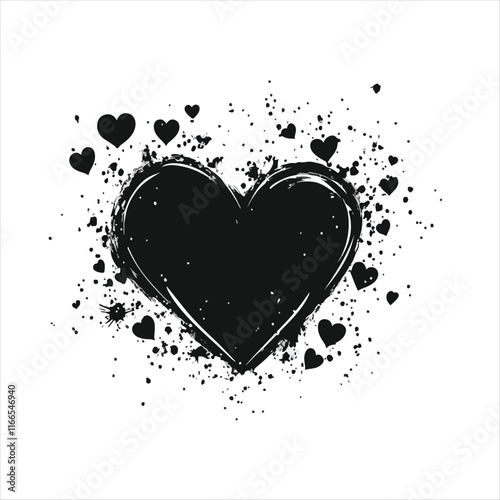 heart with a heart valentine Day vector ,floral, flower, vector, pattern, heart, design, ornament, leaf, decoration, illustration, swirl, element, art, vintage, scroll, love, plant, black, tattoo, orn