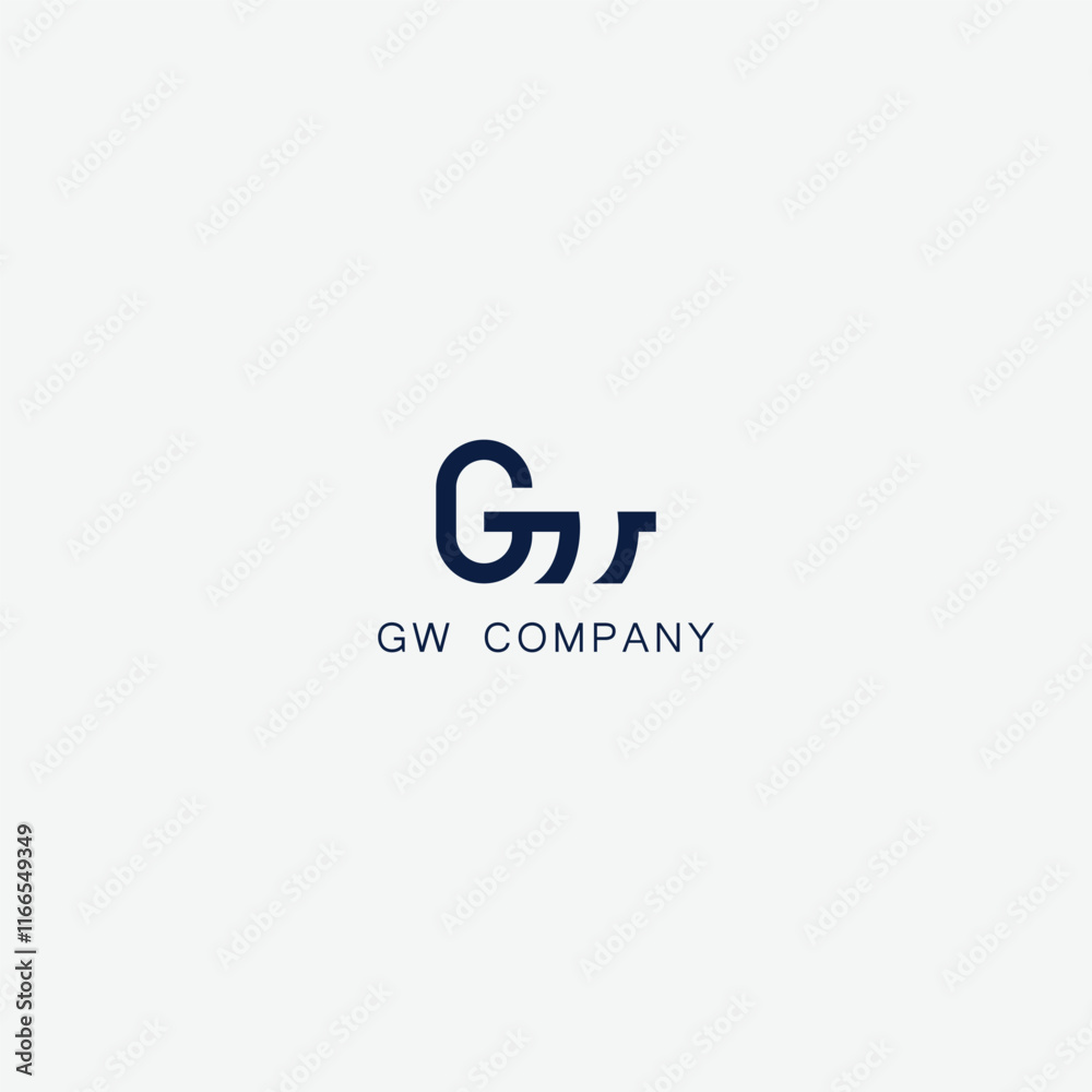 GW letter logo design. flat and simple style letter logo. abstract GW logo , modern letter. GW letter logo design. flat and simple style letter logo. abstract GW logo , modern letter.
