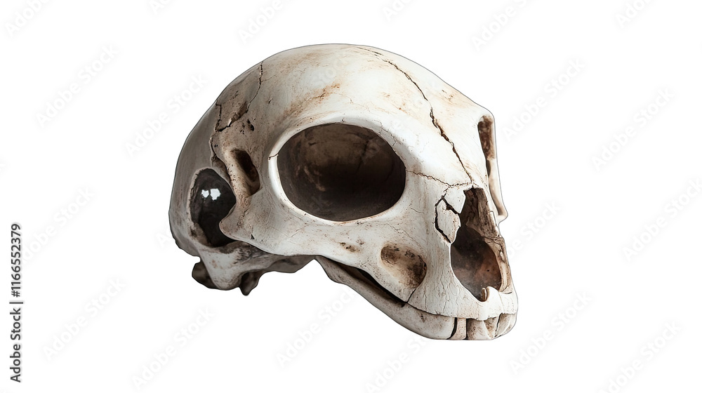 Monkey skull, isolated on black background. Monkey skull, isolated on black background.