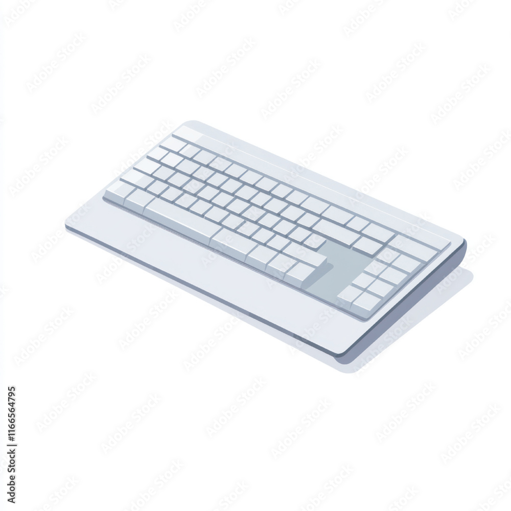side view of a minimalist keyboard computer simple side view of a minimalist keyboard computer simple