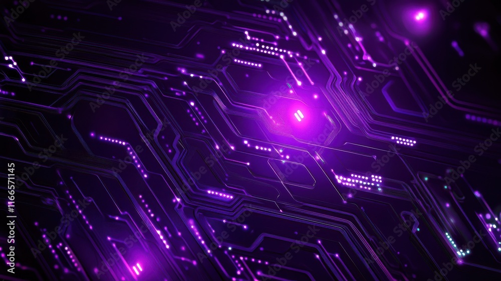 Obraz premium a abstract purple technology background