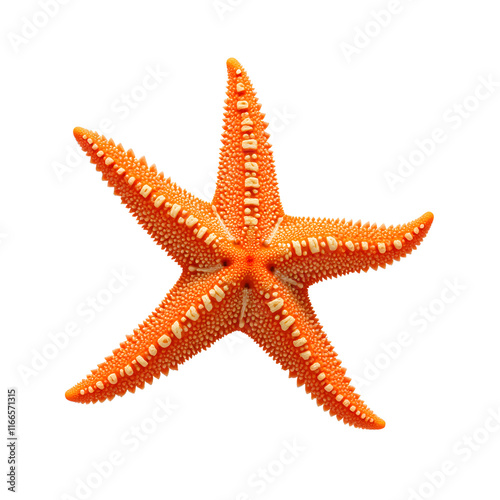 detailed realistic starfish isolated on transparent background PNG file