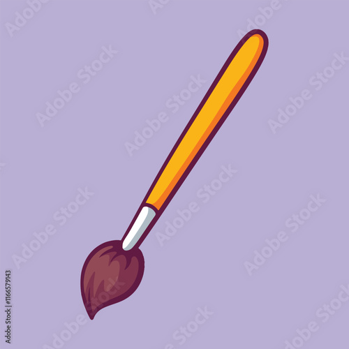 paint brush doodle cartoon illustration