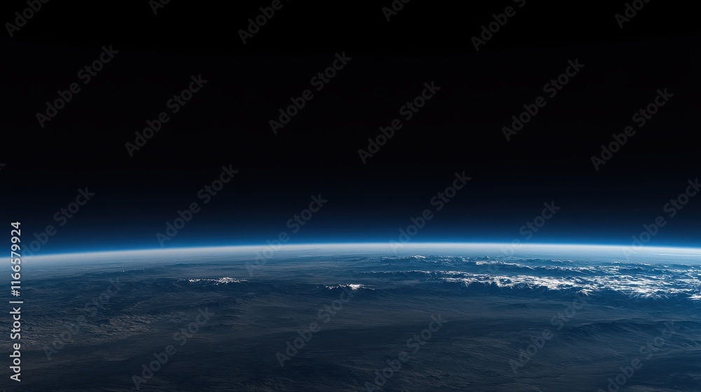 view from space, dark blue gradient view from space, dark blue gradient