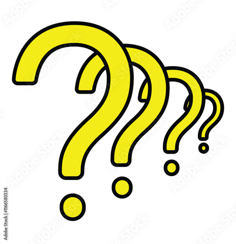 question mark icon, Question mark one line art, hand drawn asking sign, Question Mark continuous line one line drawing. Question mark simple black style symbol sign for apps and website. eps 10