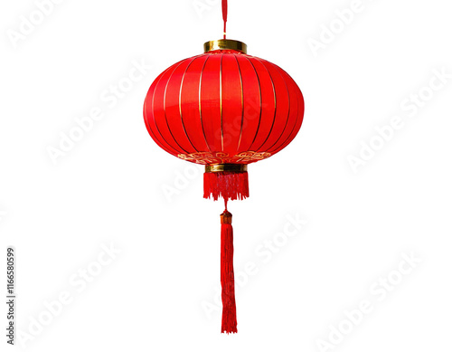 isolated red lentern transparant background chinese new year photo