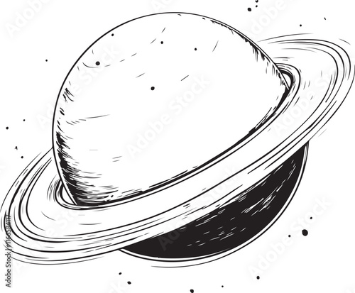 Saturn planet vector