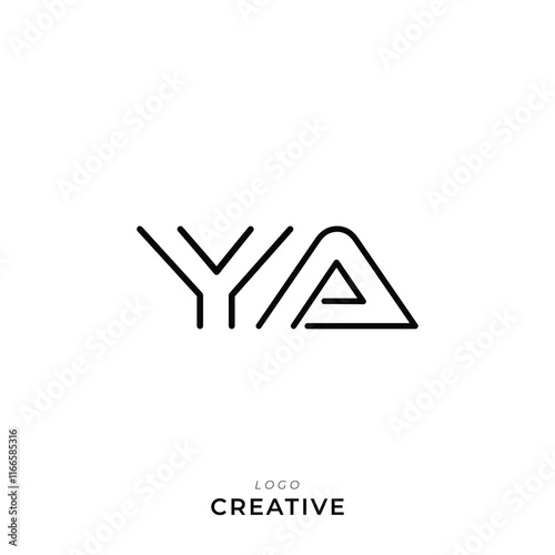 YA Creative Latter Logo Design Branding Logo Design. Creative Logo Design. Logo Template. Vector illustration. Modern Design. Monogram Design. Brand Identity Design. Company Logo Design. 